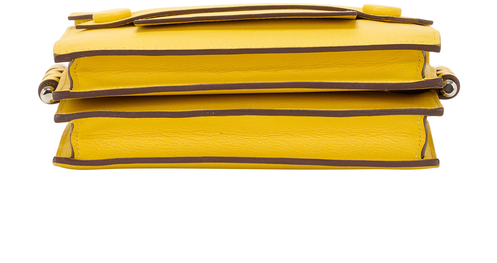 Twin Shoulder Bag, &pound;3,500, Handbags, Yellow, Leather, Top view